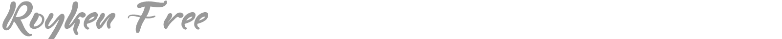 Royken font preview